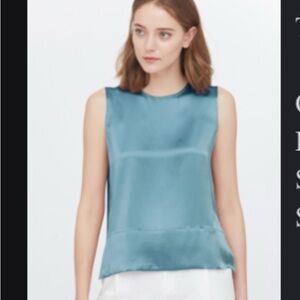 Likysilk Sleeveless Tank in Haze Blue - NWOT